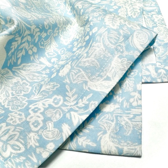 Rifle Paper Co. Rabbit Toile Set of 4 Handmade Pastel Bunny 18” Dinner Napkins - Picture 3 of 4